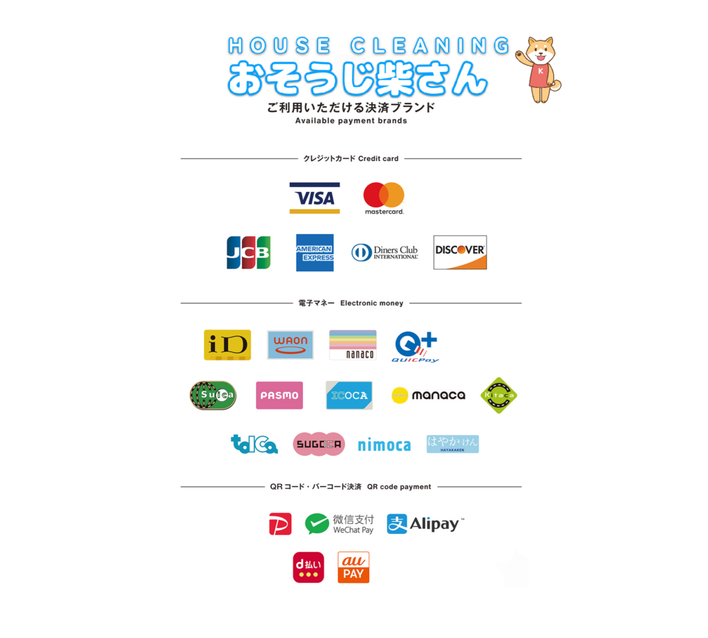 決済対応ブランド